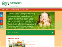 Tablet Screenshot of greenbugallnatural.com